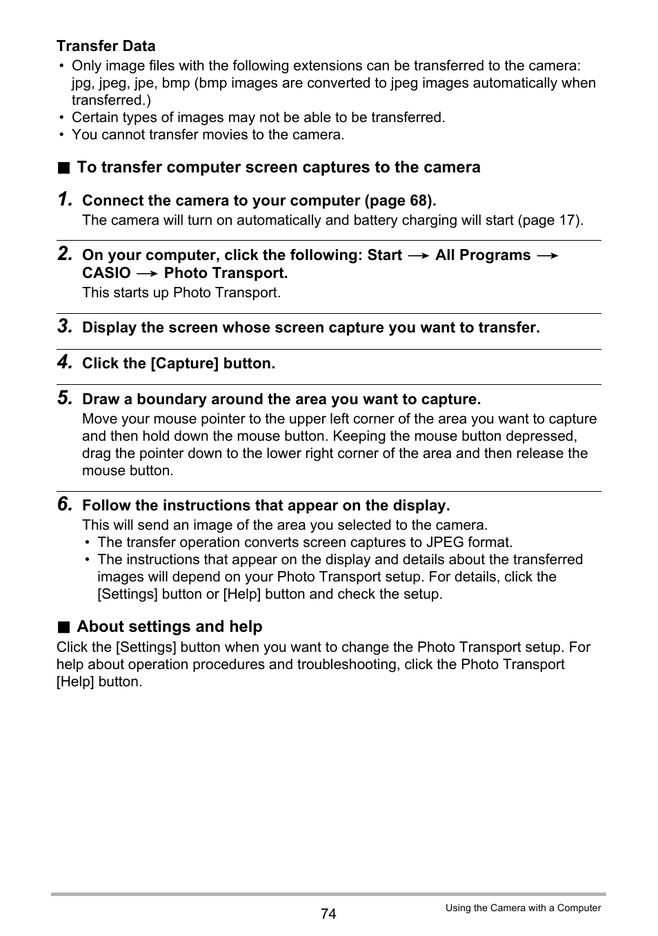 Casio EX-ZS15 User Manual | Page 74 / 118