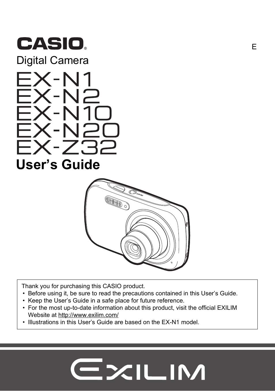 Casio EXILIM EX-N1 User Manual | 128 pages