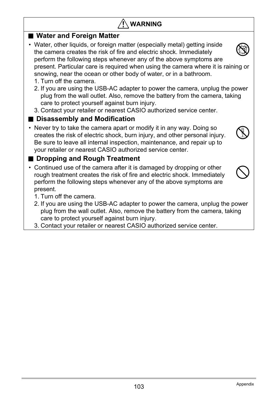 Casio EXILIM EX-N1 User Manual | Page 103 / 128