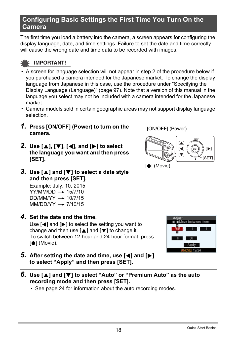 Casio EXILIM EX-N1 User Manual | Page 18 / 128
