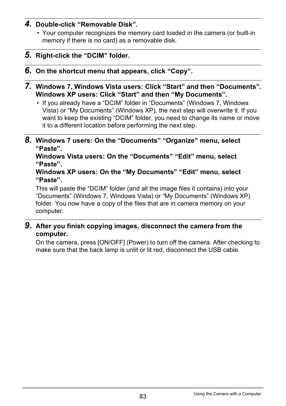 Casio EXILIM EX-N1 User Manual | Page 83 / 128