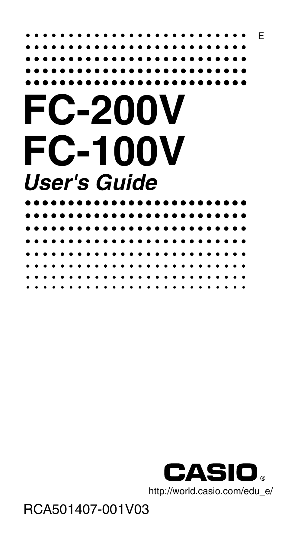 Casio FC-200V User Manual | 149 pages
