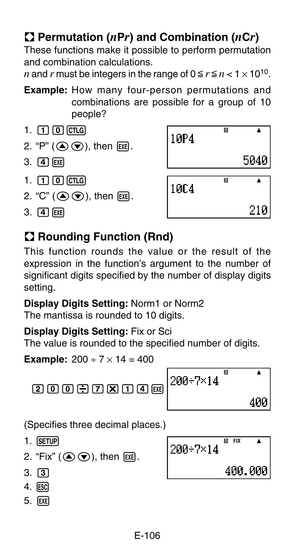 Casio FC-200V User Manual | Page 108 / 149