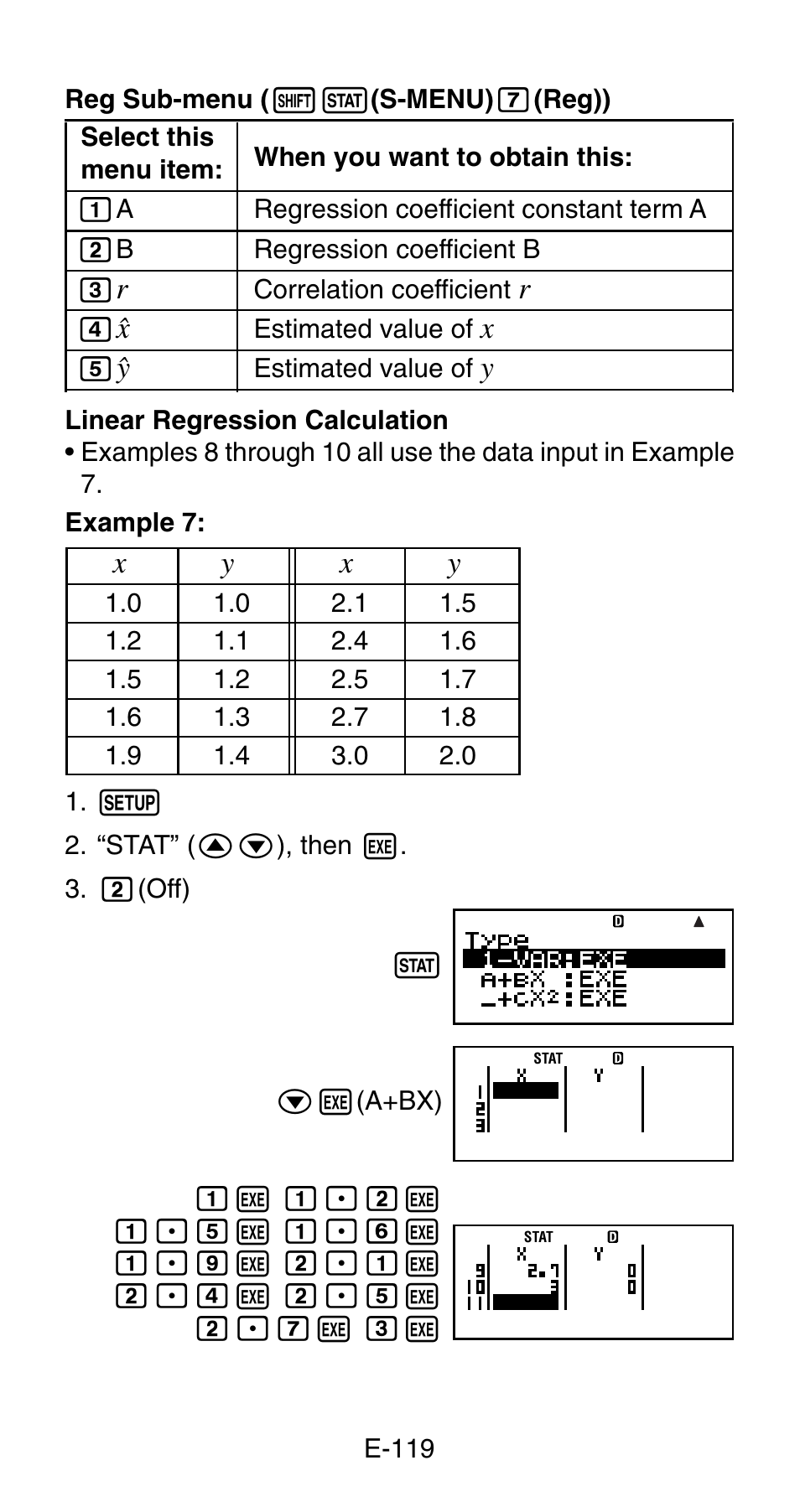 Casio FC-200V User Manual | Page 121 / 149