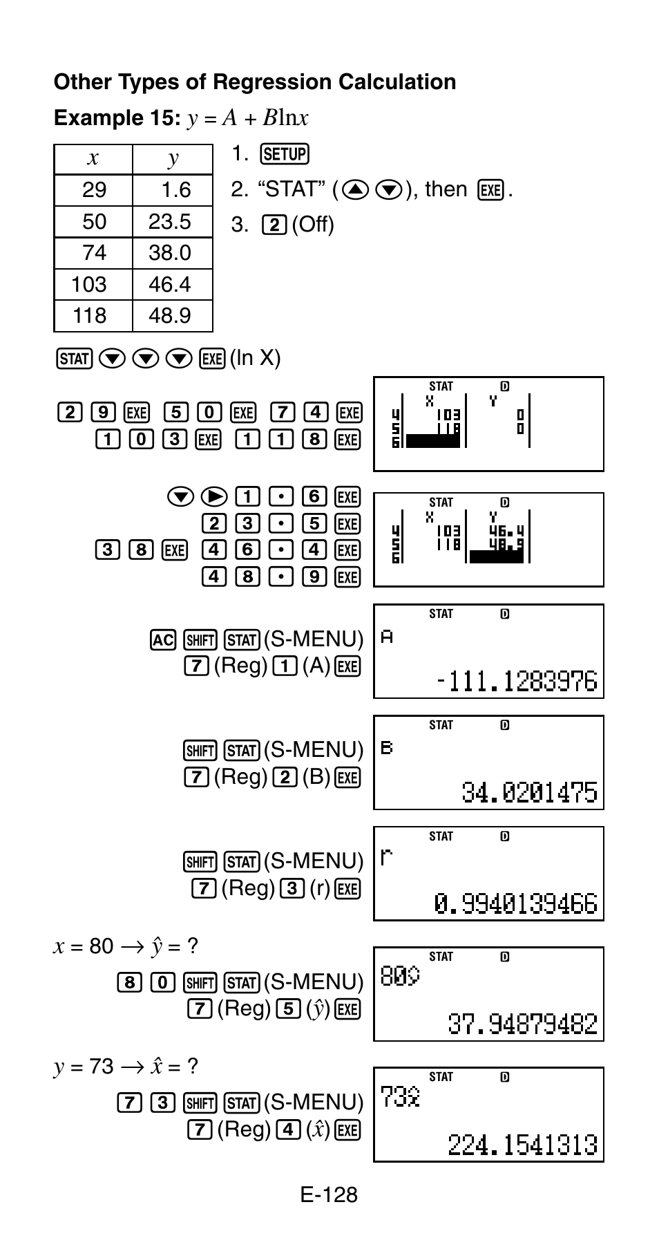 Casio FC-200V User Manual | Page 130 / 149