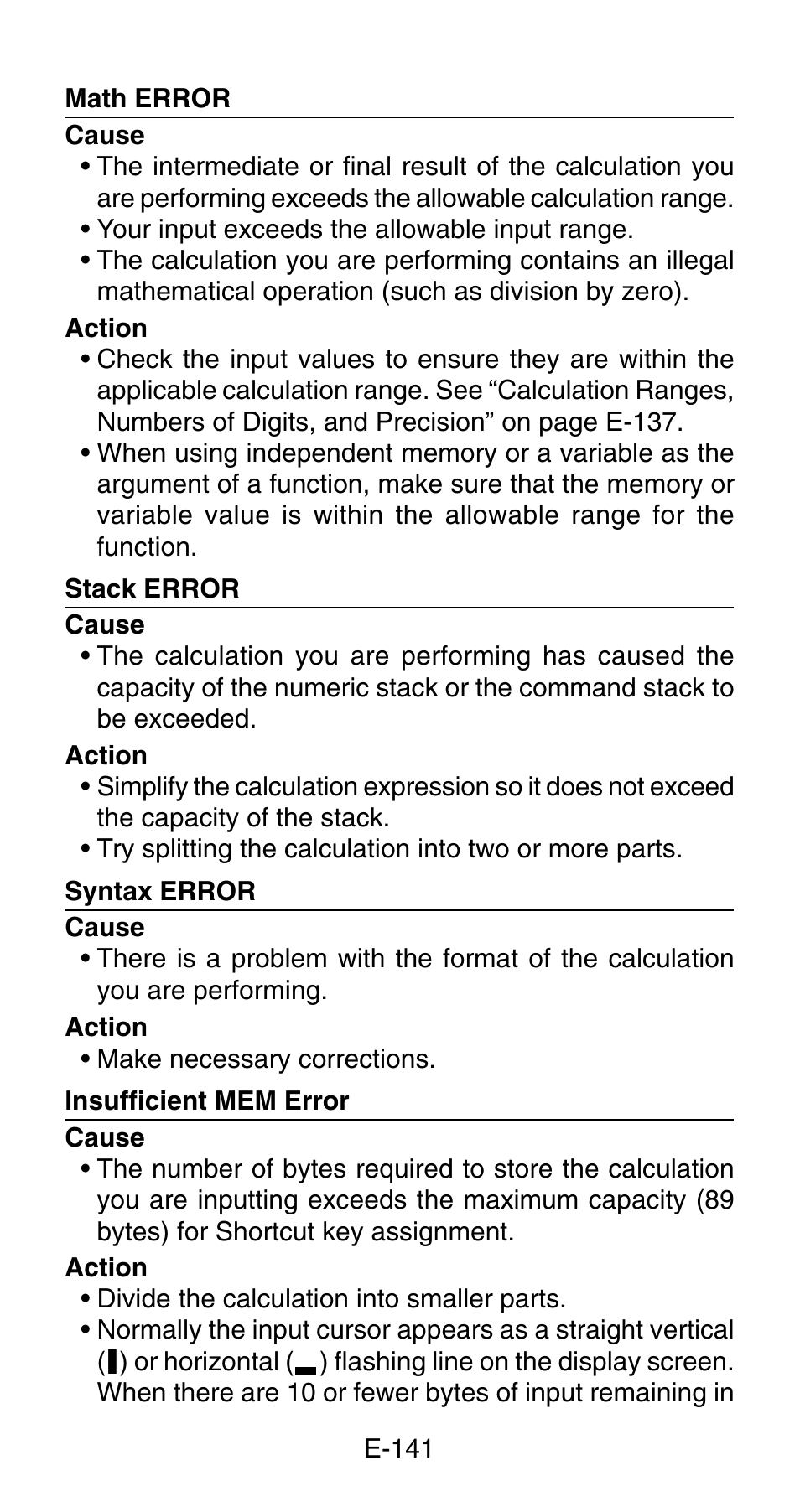 Casio FC-200V User Manual | Page 143 / 149