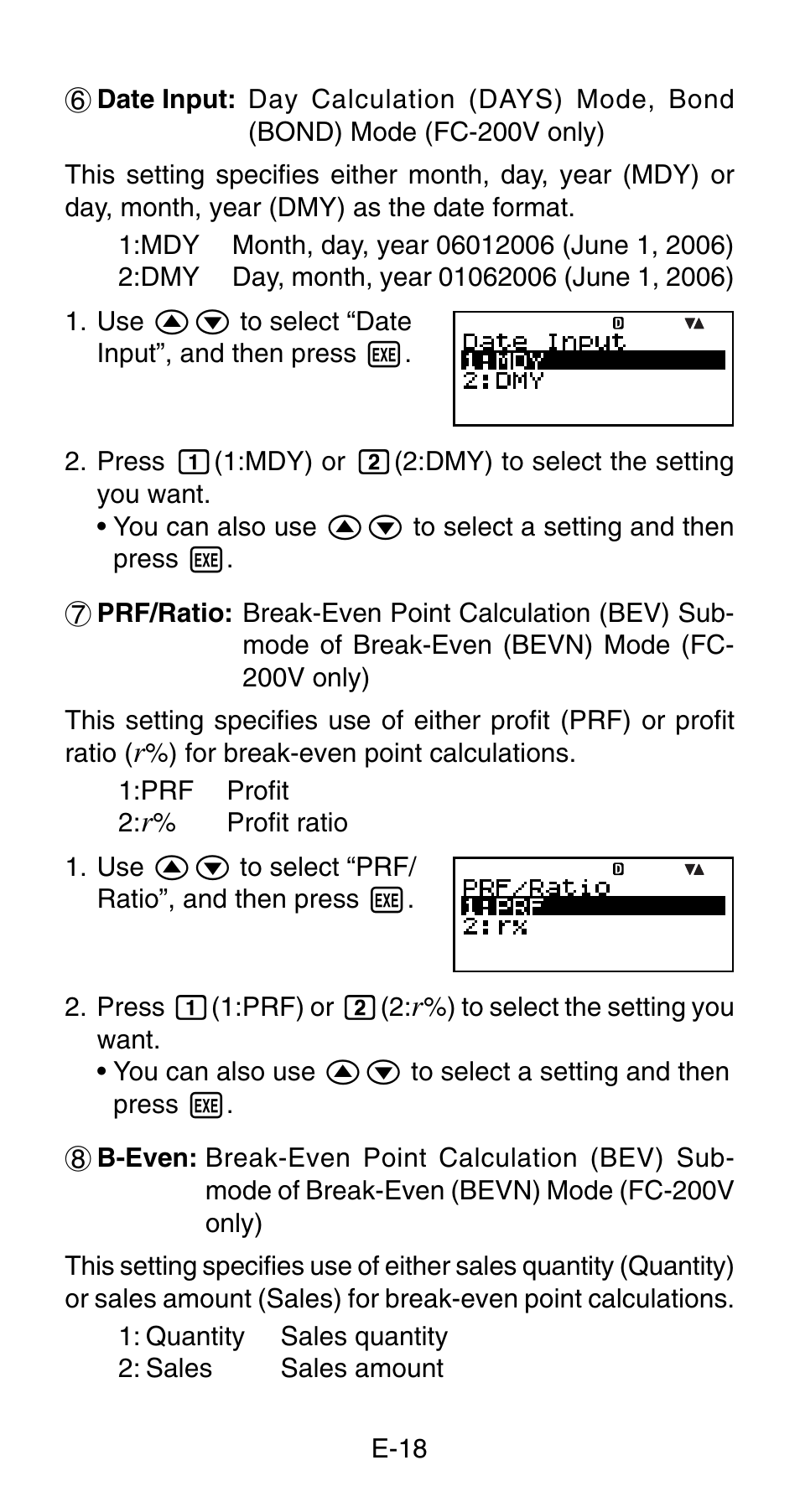 Casio FC-200V User Manual | Page 20 / 149