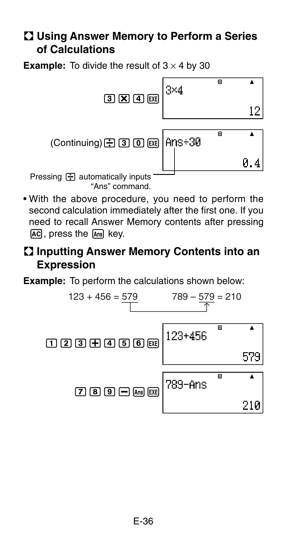 Casio FC-200V User Manual | Page 38 / 149