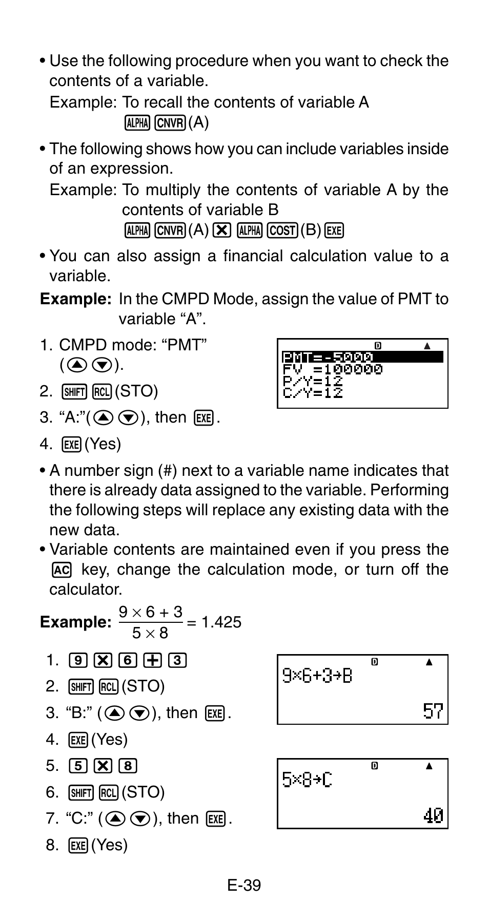 Casio FC-200V User Manual | Page 41 / 149