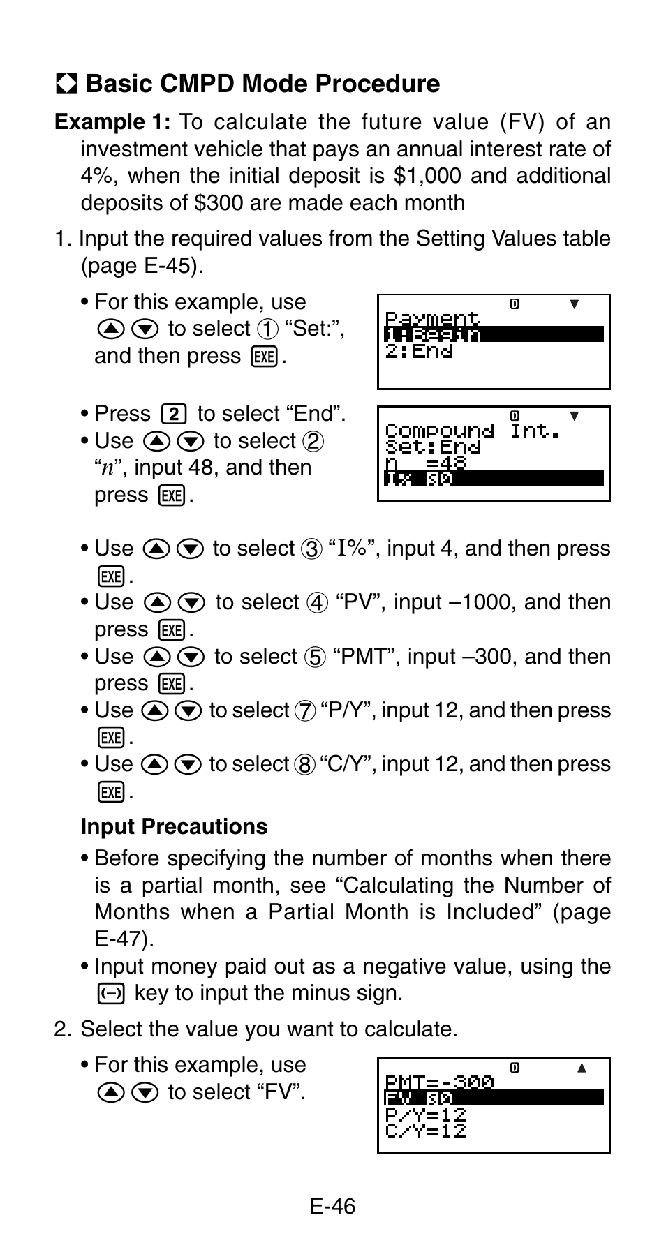 Casio FC-200V User Manual | Page 48 / 149