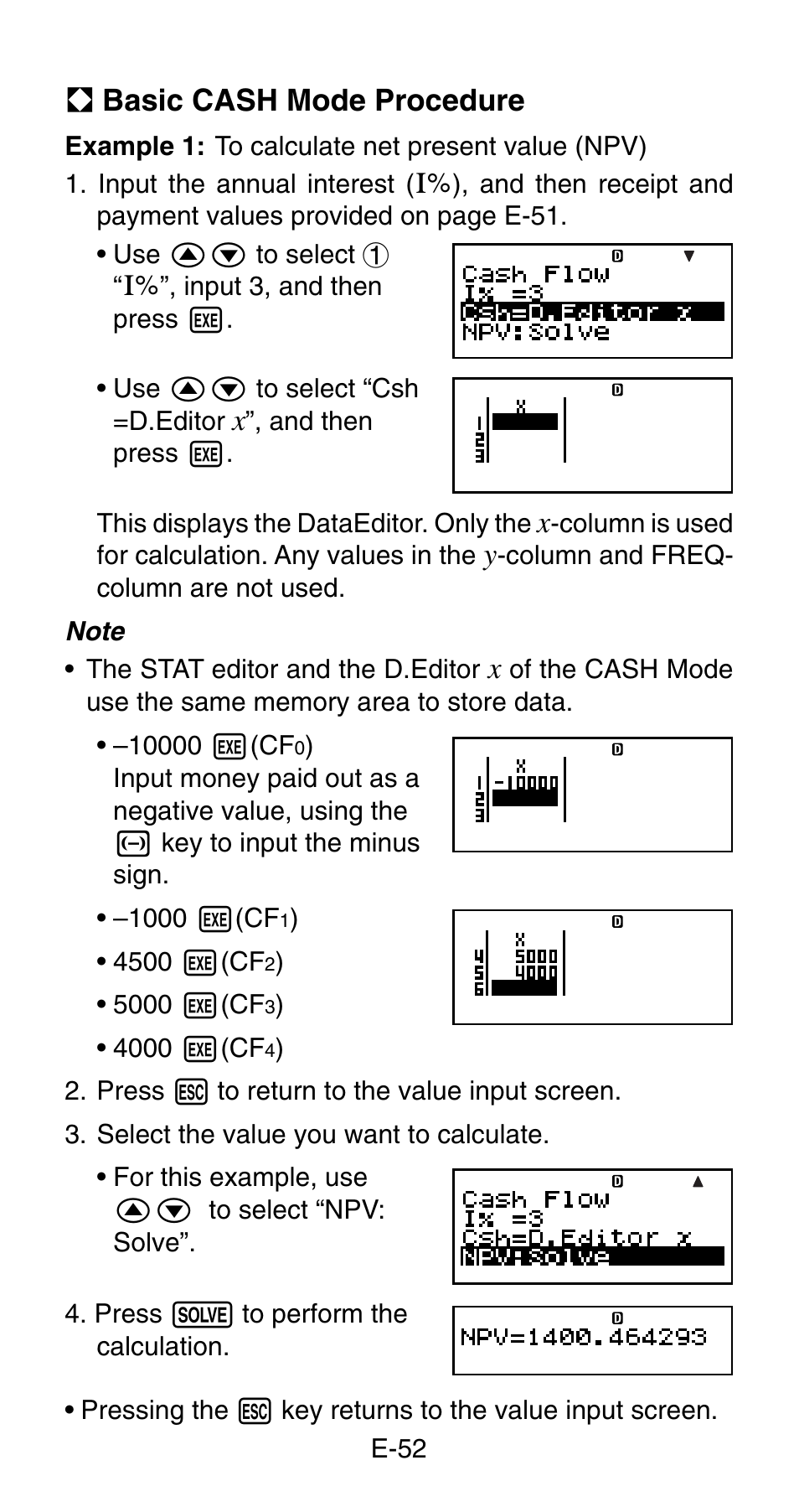 Casio FC-200V User Manual | Page 54 / 149