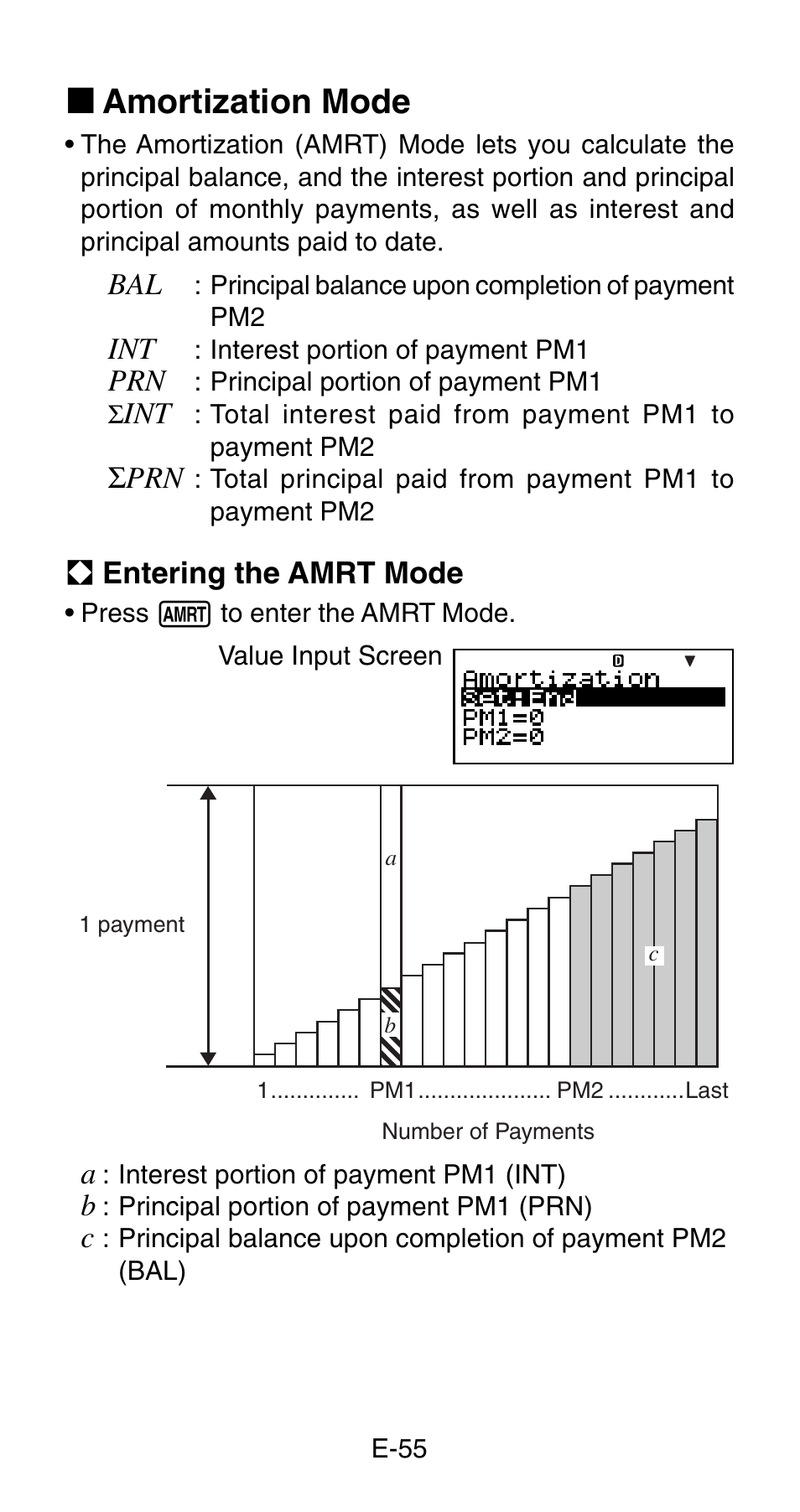 K amortization mode | Casio FC-200V User Manual | Page 57 / 149