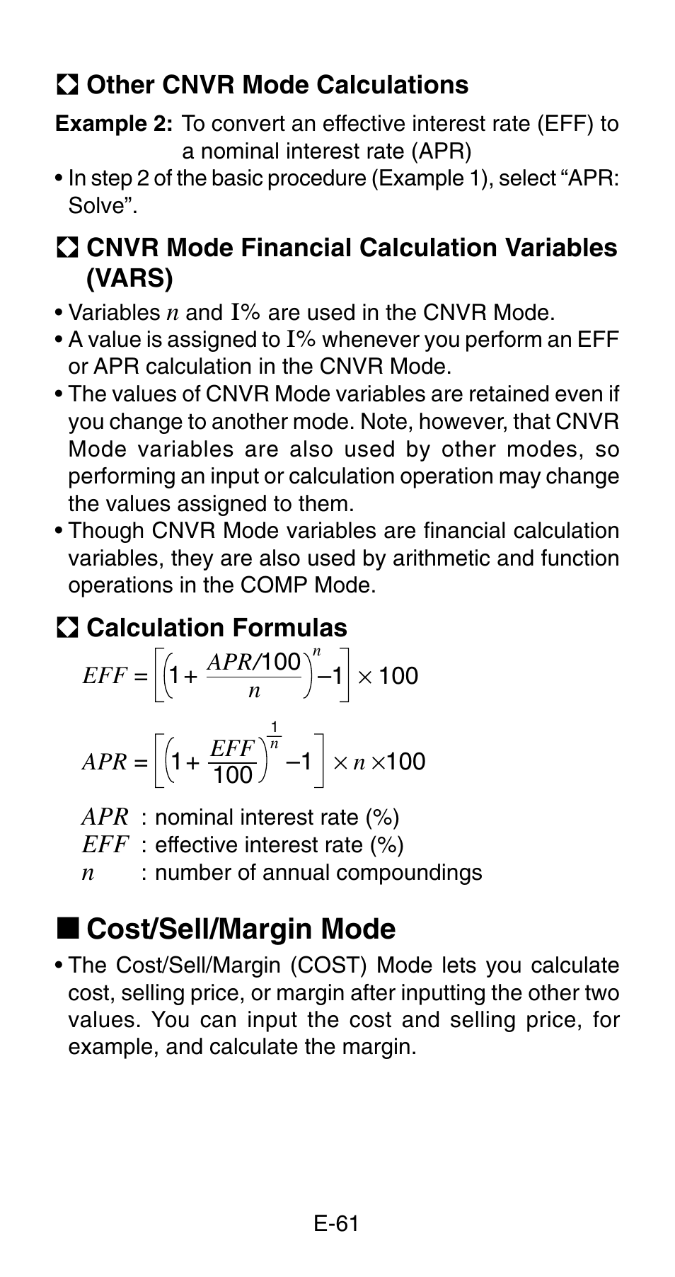 K cost/sell/margin mode | Casio FC-200V User Manual | Page 63 / 149