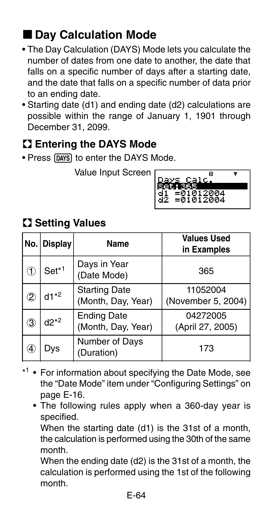 K day calculation mode | Casio FC-200V User Manual | Page 66 / 149