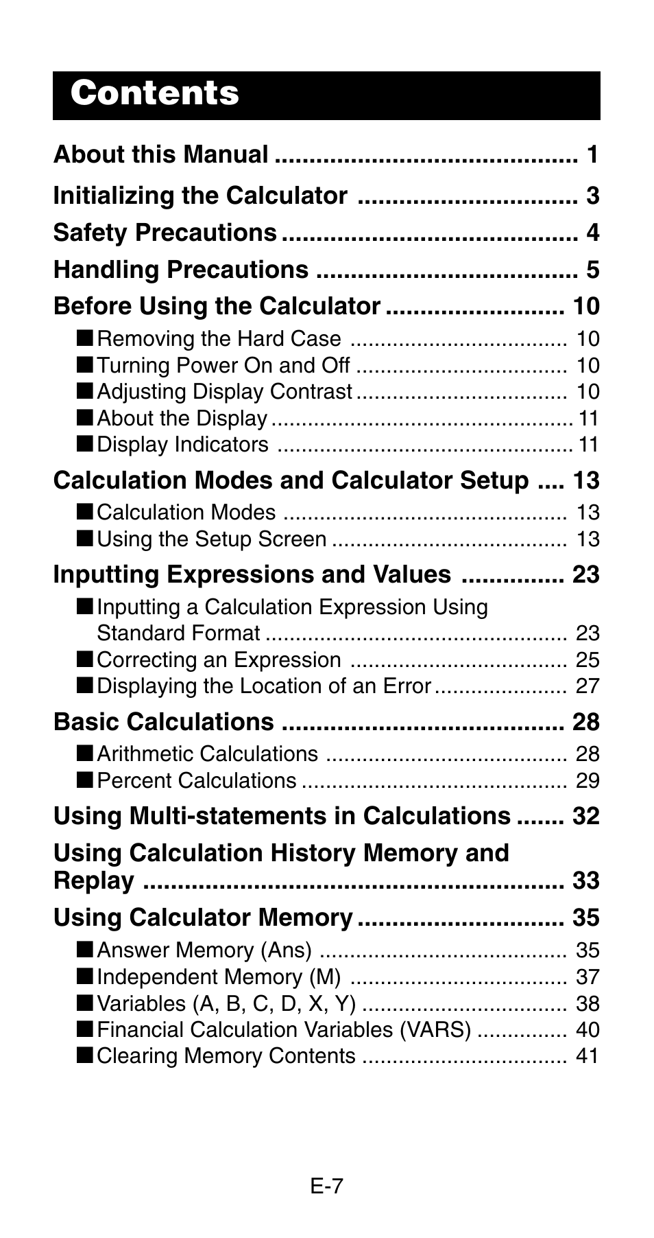 Casio FC-200V User Manual | Page 9 / 149