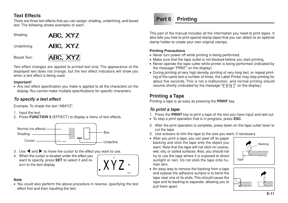 Part 6 printing | Casio KL-750E User Manual | Page 12 / 19