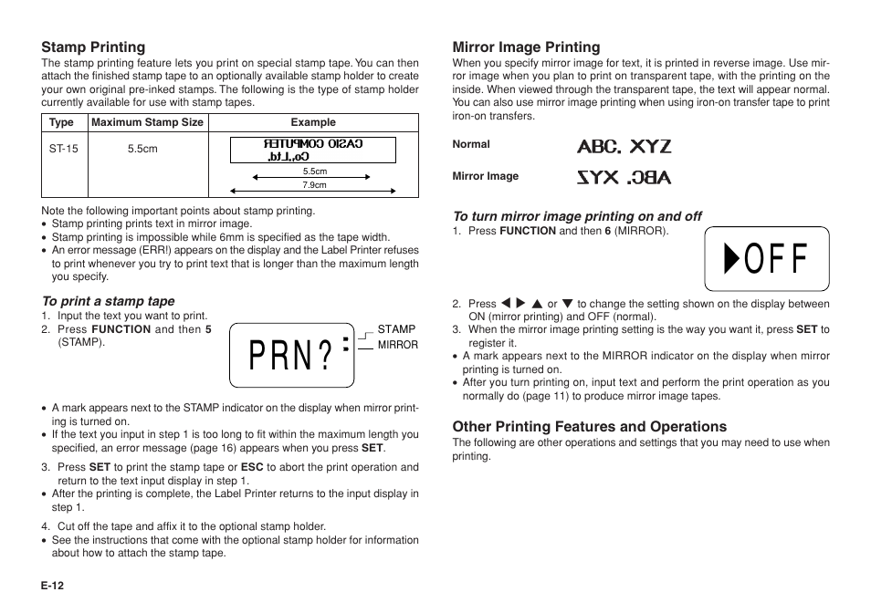 Casio KL-750E User Manual | Page 13 / 19