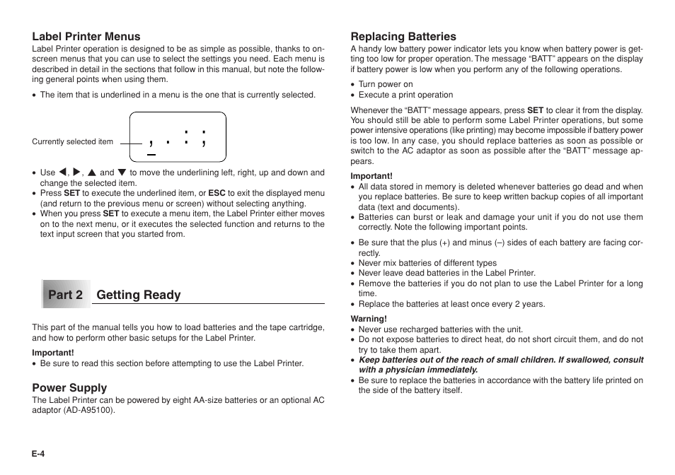 Casio KL-750E User Manual | Page 5 / 19