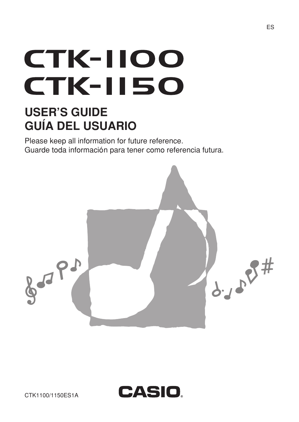 Casio CTK-1100 User Manual | 44 pages