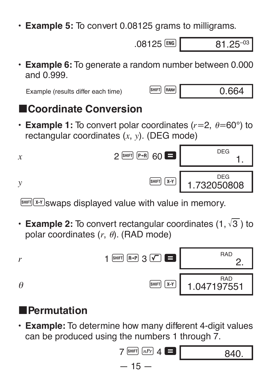 Casio FX-82SX User Manual | Page 17 / 35
