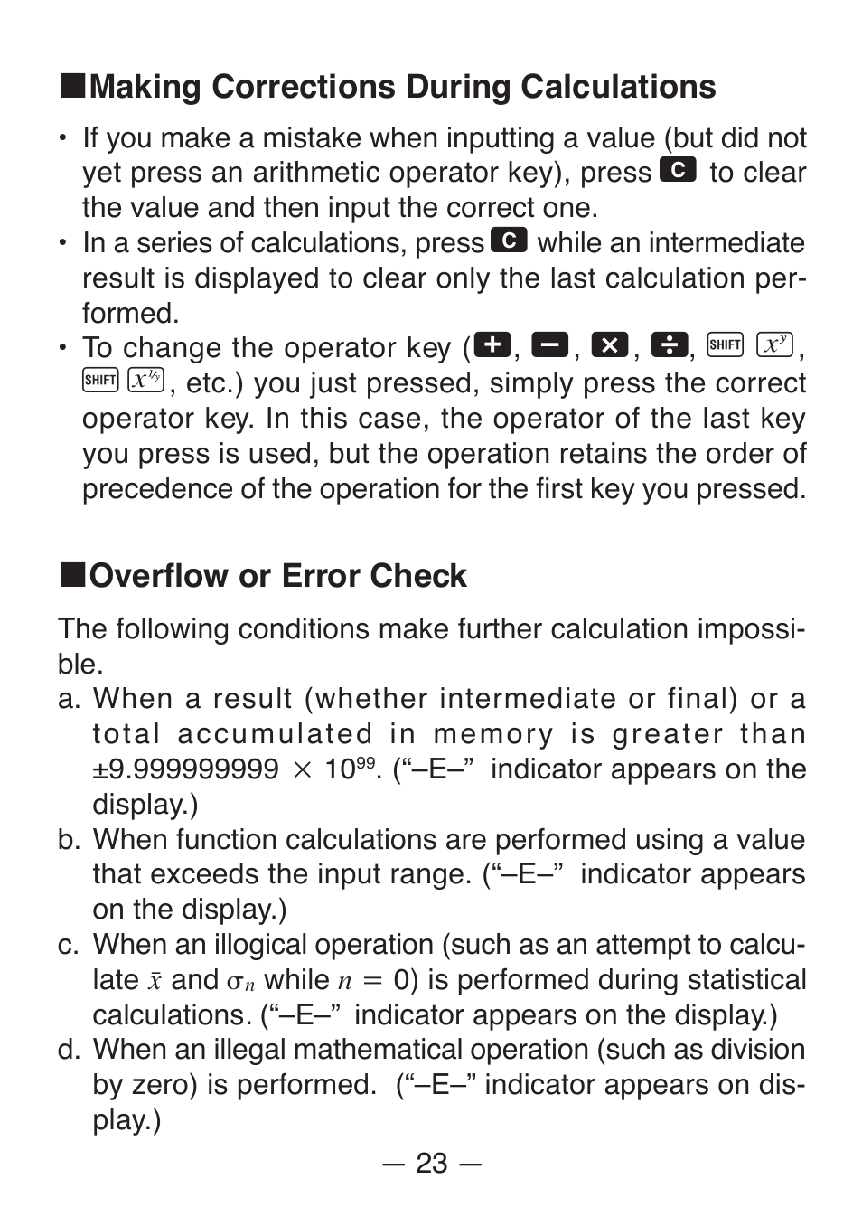 Casio FX-82SX User Manual | Page 25 / 35