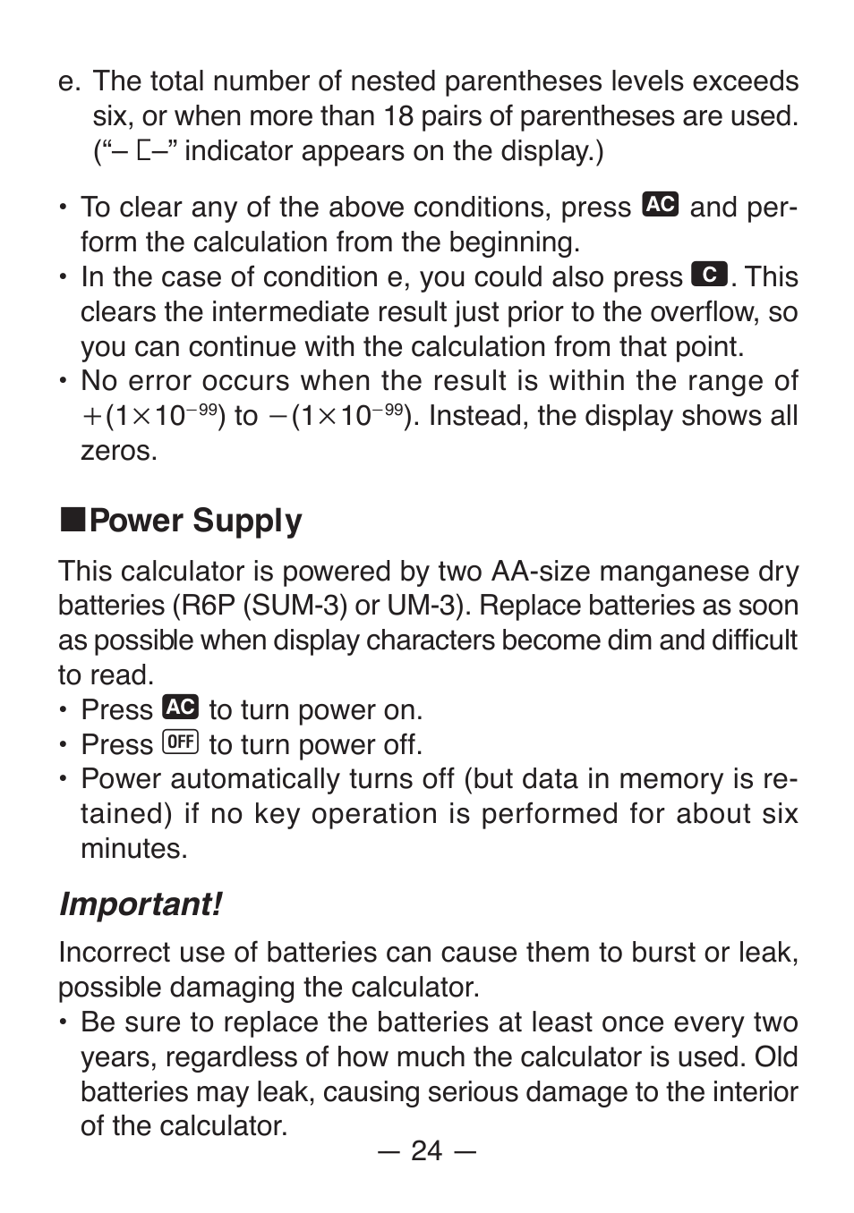 Casio FX-82SX User Manual | Page 26 / 35