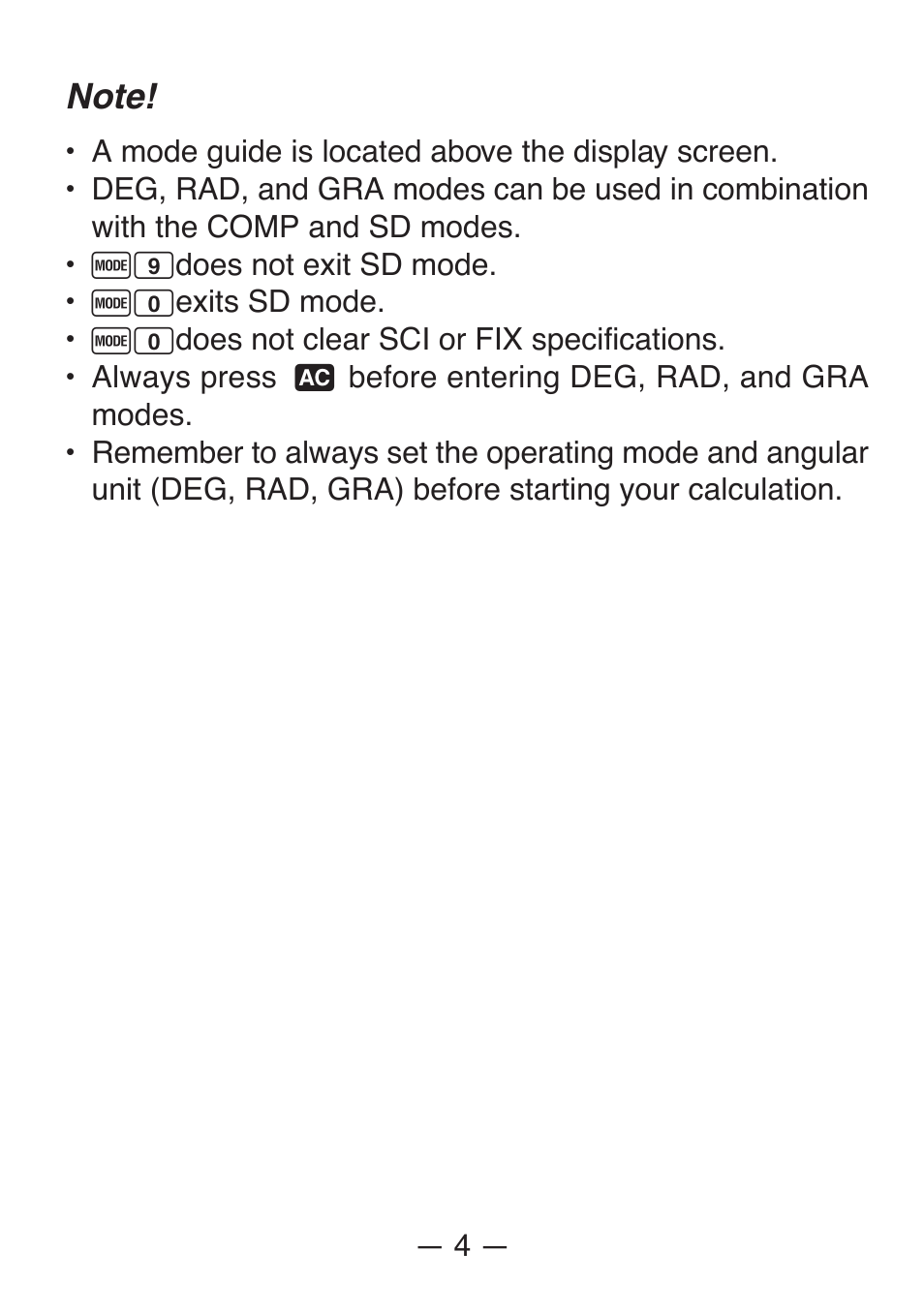 Casio FX-82SX User Manual | Page 6 / 35