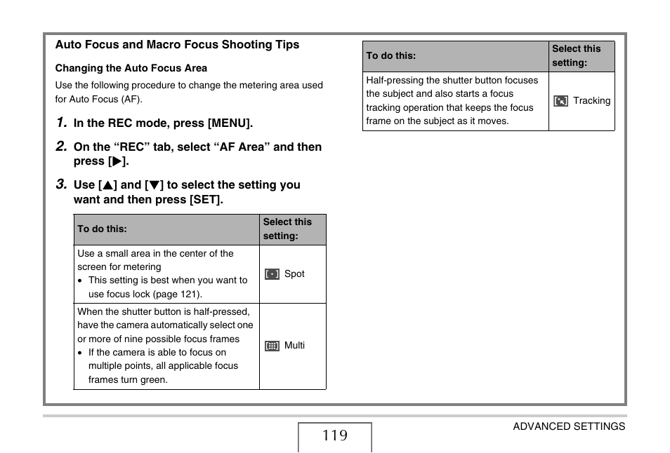 Casio EX-Z8 User Manual | Page 119 / 265
