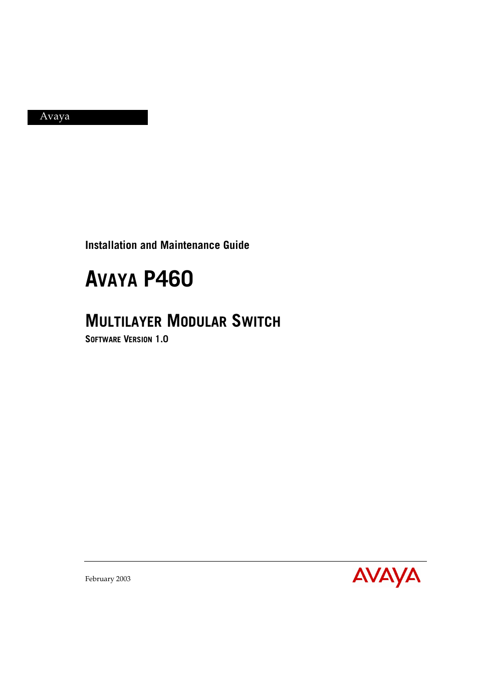 Avaya P460 User Manual | 96 pages