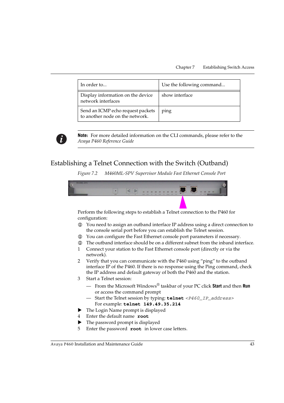 Figure 7.2 | Avaya P460 User Manual | Page 57 / 96