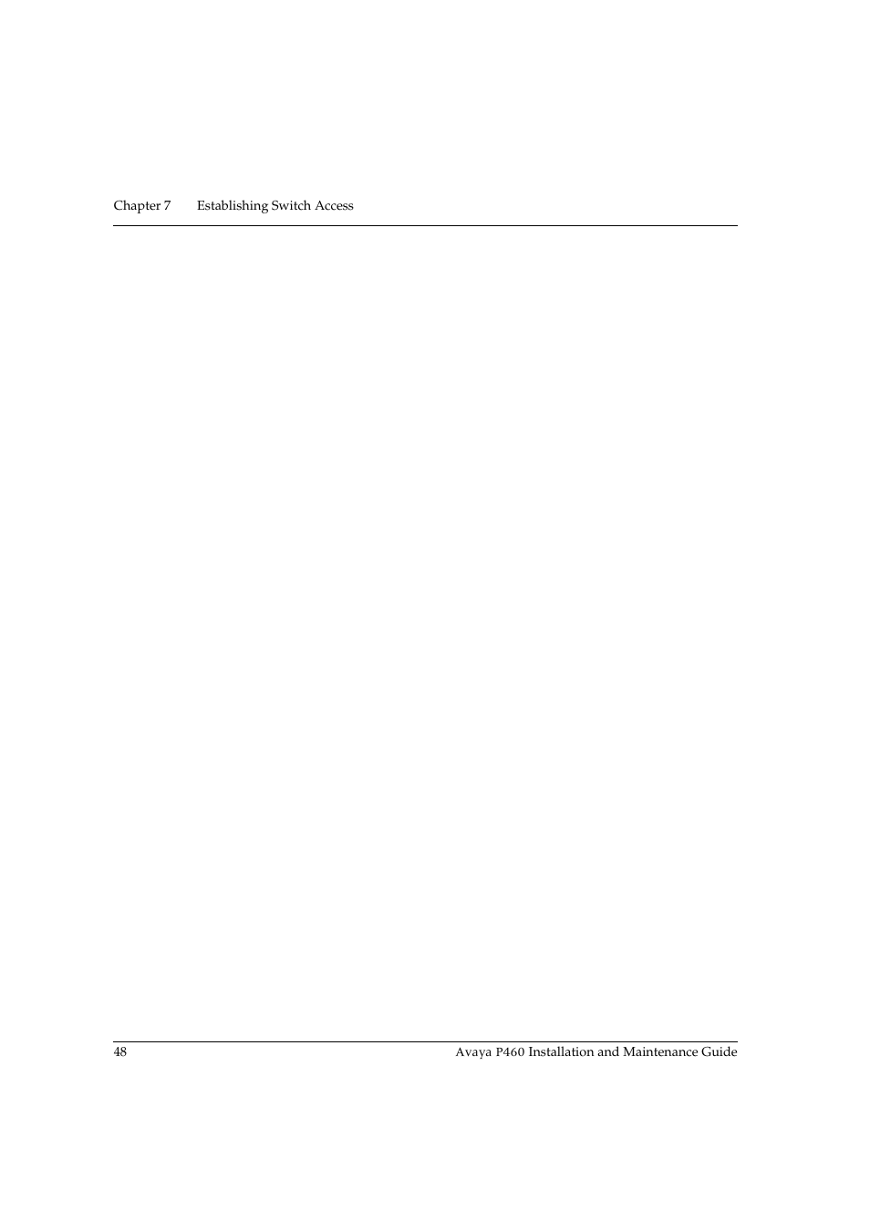 Avaya P460 User Manual | Page 62 / 96