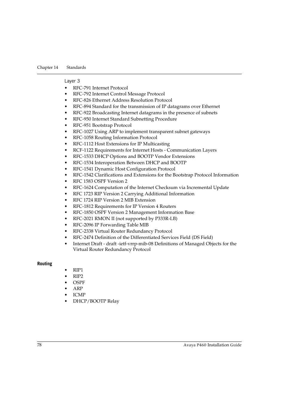 Layer 3, Routing | Avaya P460 User Manual | Page 92 / 96