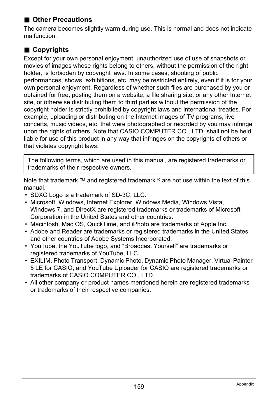 Casio EXILIM EX-H30 User Manual | Page 159 / 196