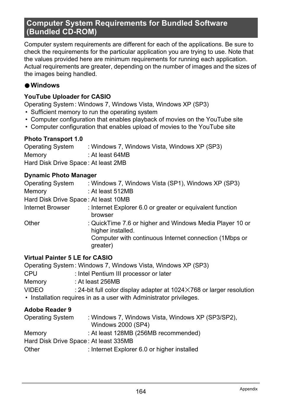 Casio EXILIM EX-H30 User Manual | Page 164 / 196