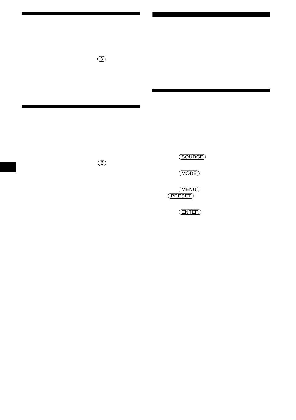 Radio, Playing tracks repeatedly, Repeat play | Playing tracks in random order, Shuffle play, Storing stations automatically, Best tuning memory (btm), 10 playing tracks repeatedly | Sony CDX-L550 User Manual | Page 10 / 146