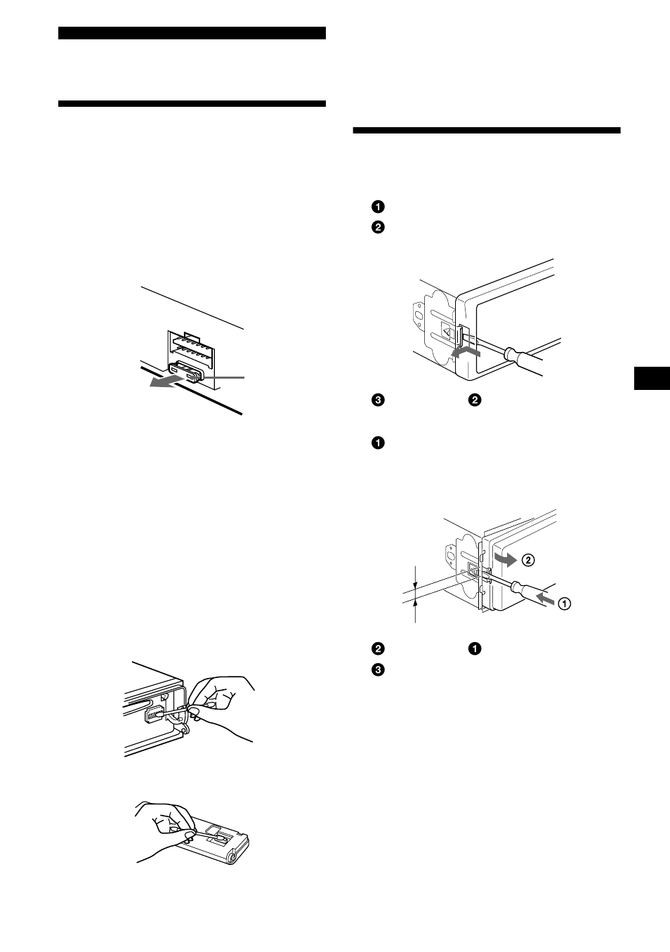 Additional information, Maintenance, Removing the unit | Maintenance removing the unit | Sony CDX-L550 User Manual | Page 21 / 146