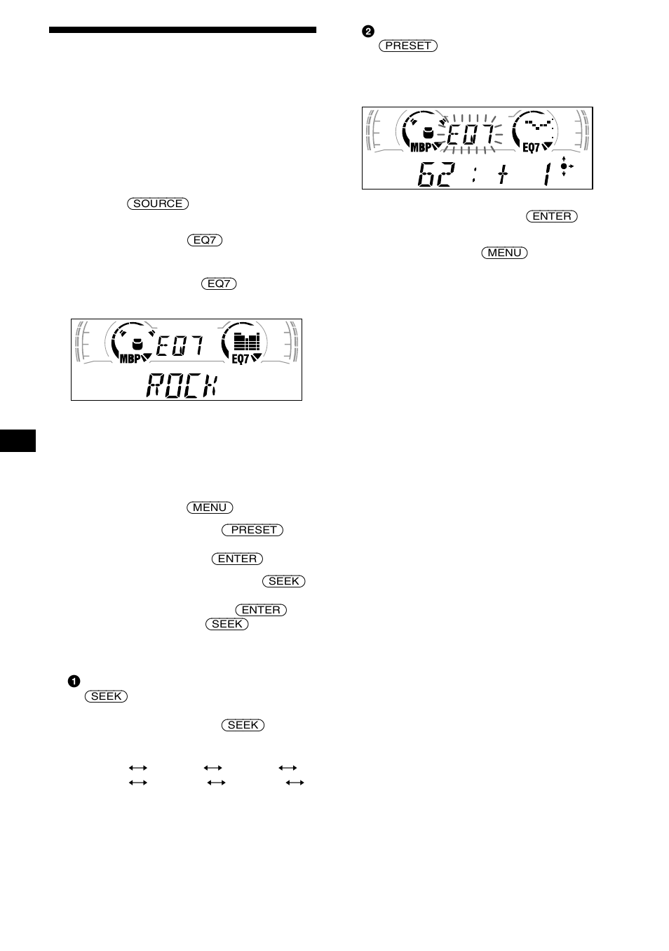 20 ställa in equalizer | Sony CDX-L550 User Manual | Page 68 / 146