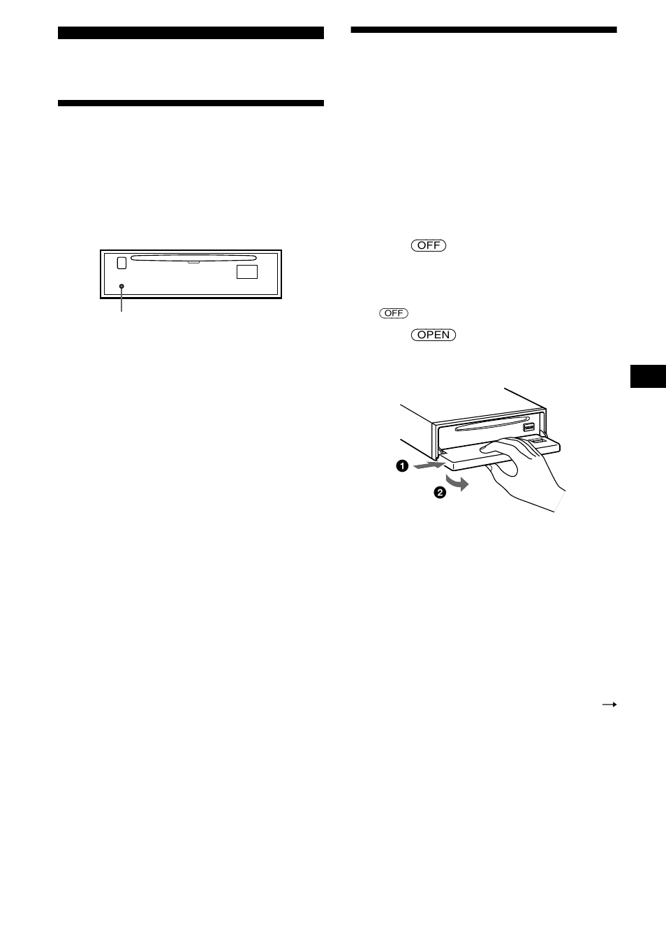 Getting started, Resetting the unit, Detaching the front panel | Resetting the unit detaching the front panel | Sony CDX-L550 User Manual | Page 7 / 146