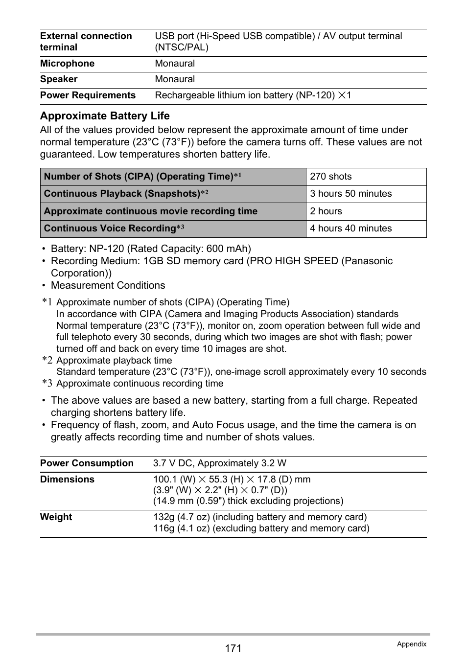 Ge 171 for | Casio Exilim EX-S200 User Manual | Page 171 / 187