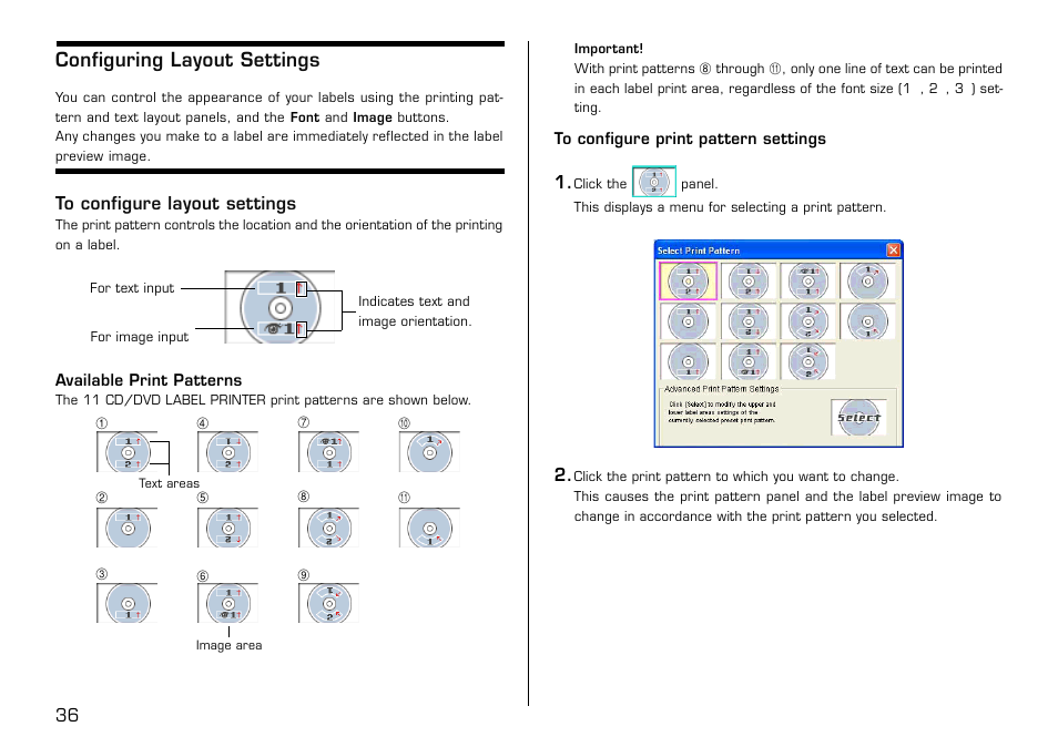 Configuring layout settings, To configure layout settings | Casio LPCW-100 User Manual | Page 37 / 69