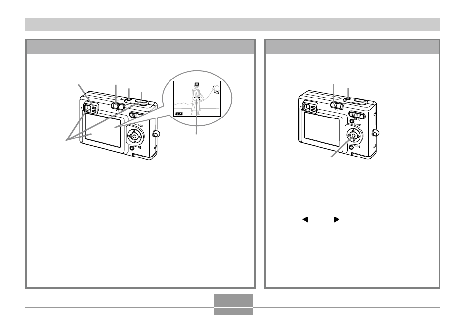 Press the power button to turn on the camera, Align the mode selector with “play, Use [ ̇ ] and [ ̈ ] to scroll through the images | Align the mode selector with “rec | Casio EX-Z3 User Manual | Page 17 / 56
