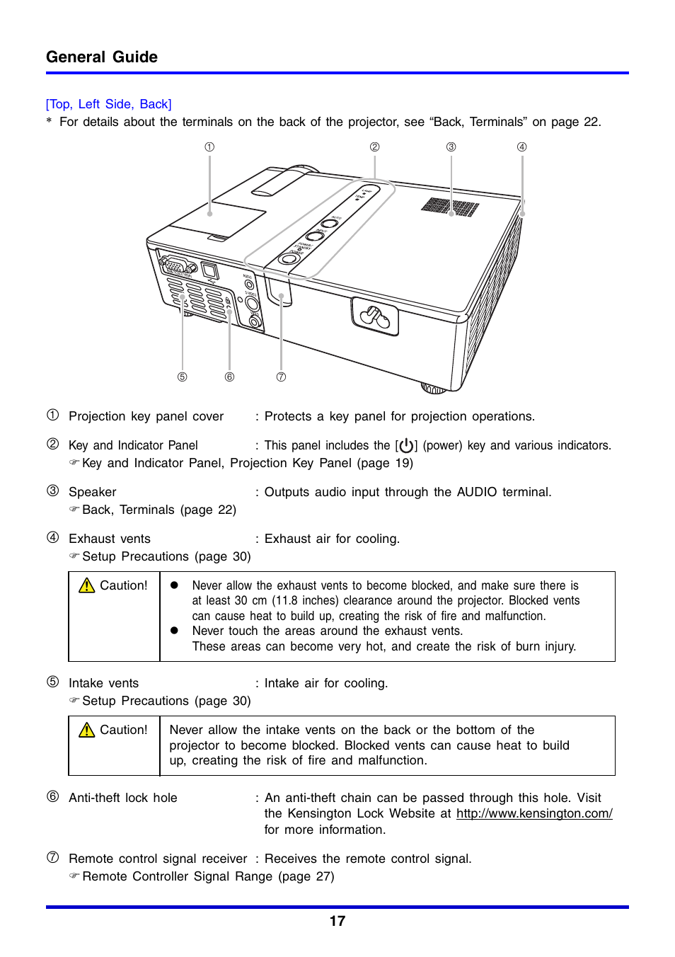 General guide | Casio XJ-350 User Manual | Page 17 / 120