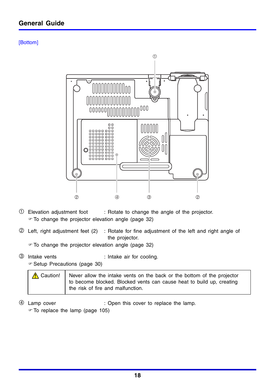 General guide | Casio XJ-350 User Manual | Page 18 / 120