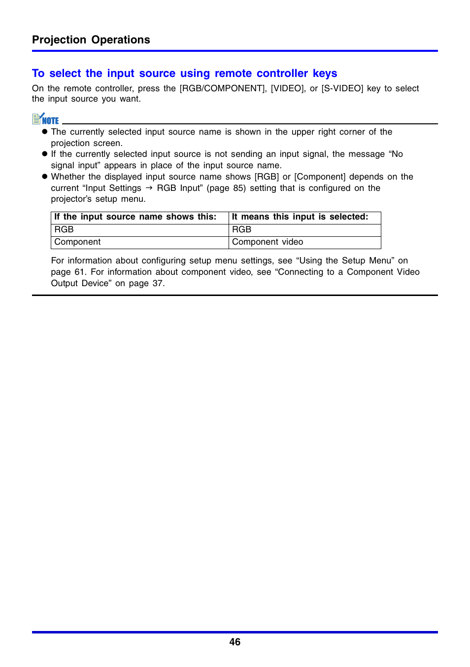 Projection operations | Casio XJ-350 User Manual | Page 46 / 120