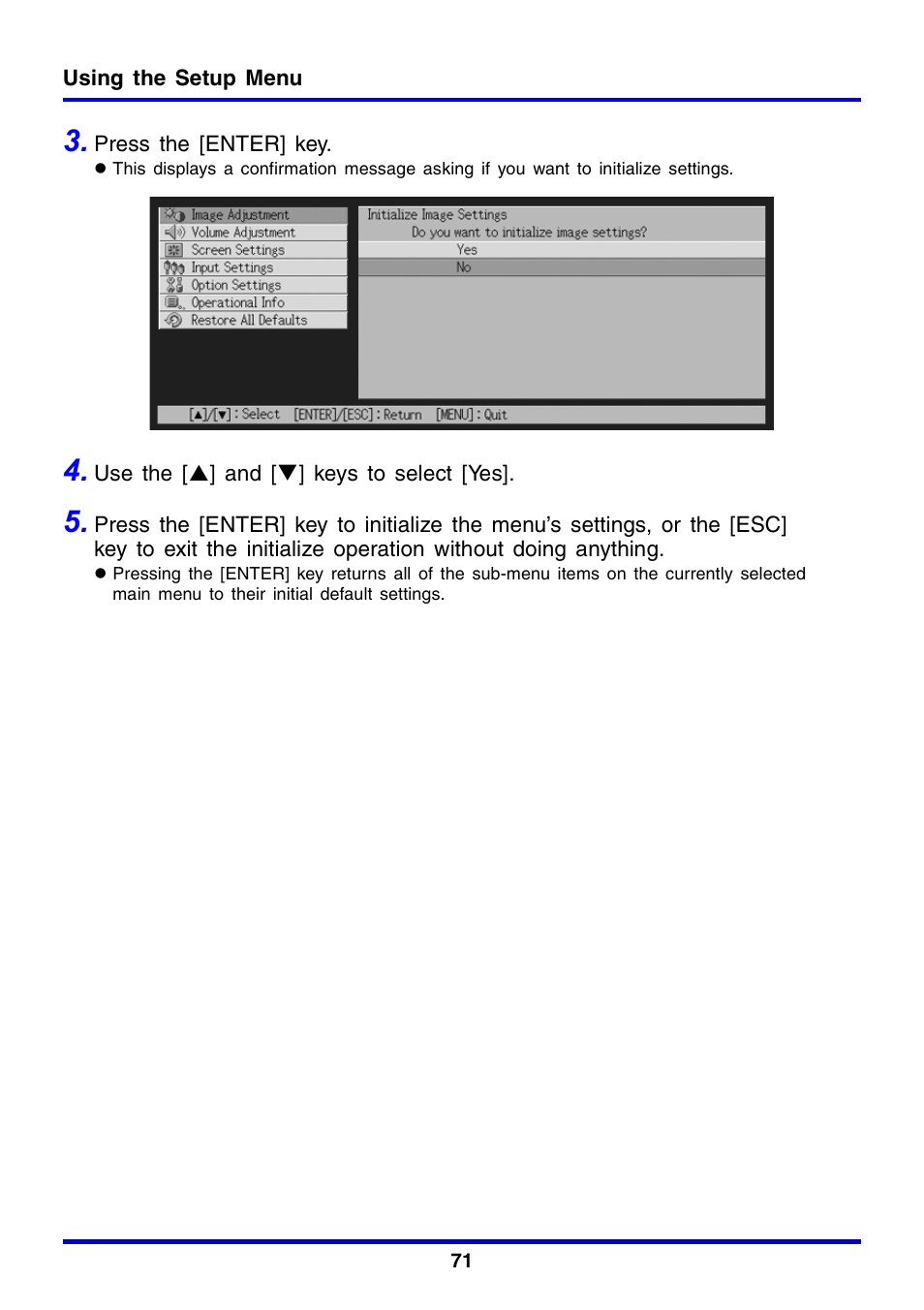 Casio XJ-350 User Manual | Page 71 / 120