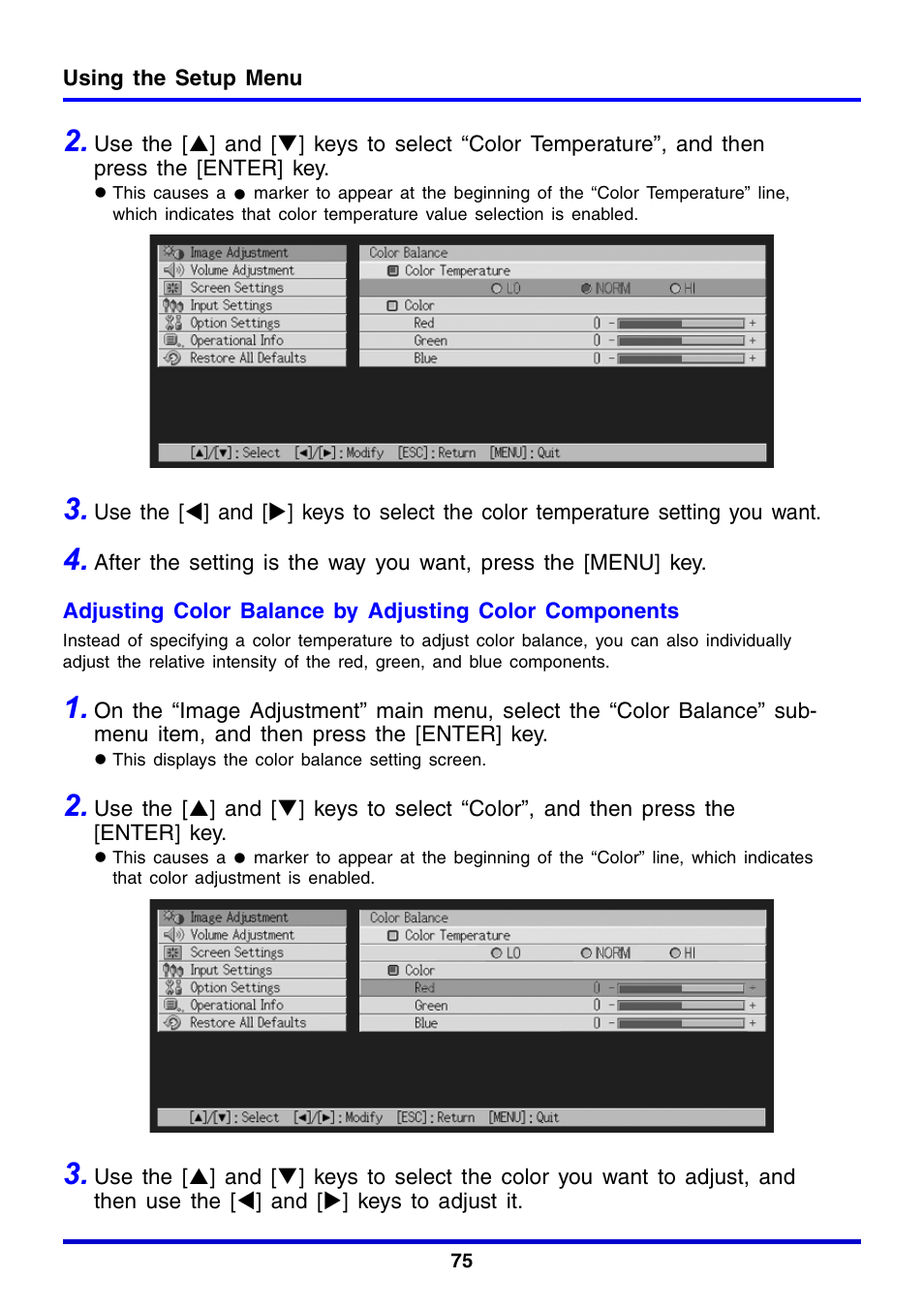 Casio XJ-350 User Manual | Page 75 / 120