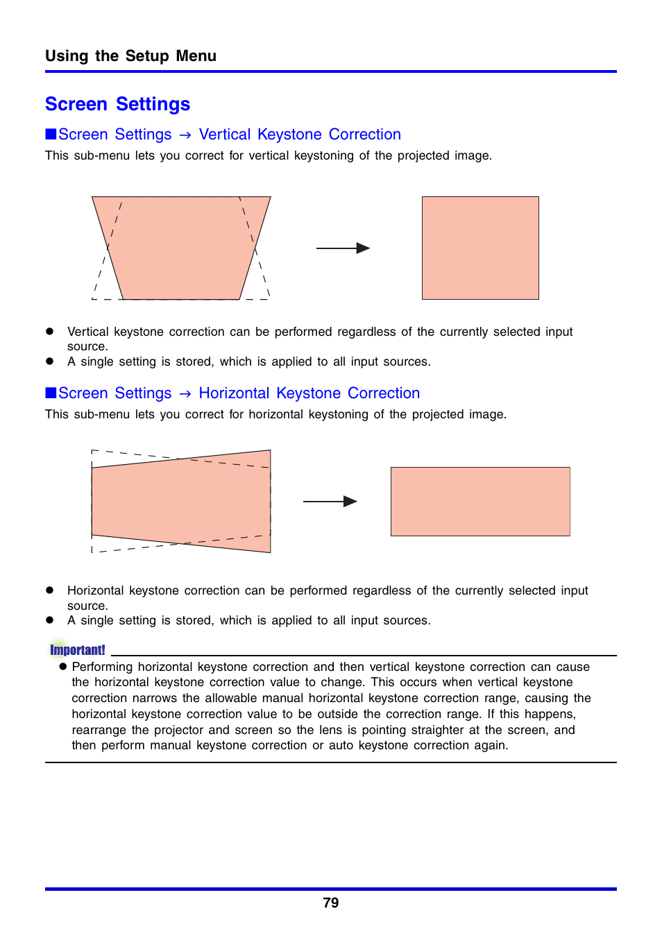 Screen settings | Casio XJ-350 User Manual | Page 79 / 120