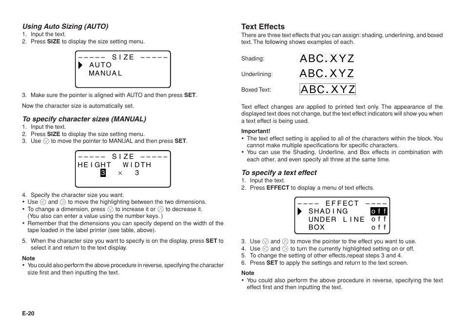 Casio KL-8200 User Manual | Page 21 / 45