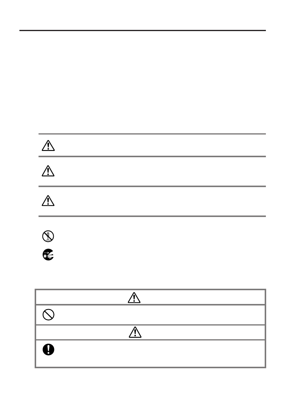 Safety precautions, Markings and symbols, Health precautions warning | Caution, Warning caution danger | Casio E-115 User Manual | Page 3 / 44