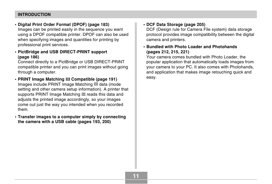 Casio EX-Z120 User Manual | Page 11 / 242
